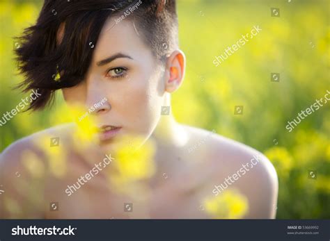 Young Modern Girl No Clothes On Stock Photo 53669992 Shutterstock