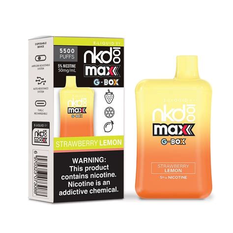 Naked Max Gbox Vape Disposable Kit Puffs Ml Vapesourcing