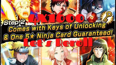 Nxb Nv Select Shinobi Summons Reroll 5 Star Ninja Card Guaranteed
