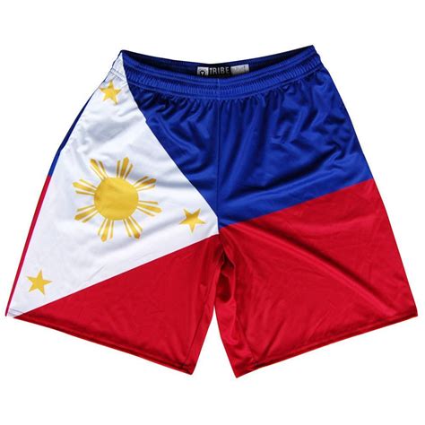 Philippines Flag Lacrosse Shorts Shorts Lacrosse Philippines
