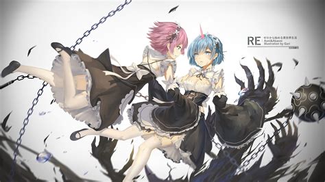 Ram And Rem Rezero Hd Wallpaper Neko Wallpapers