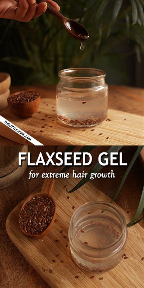Flaxseed Hair Gel For Extreme Hair Growth The Little Shine