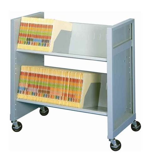 Medical Chart Carts Two Shelf Slant Shelf Mobile Carts