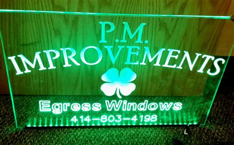 Custom Led Engraved Acrylic Sign By Nm Designs