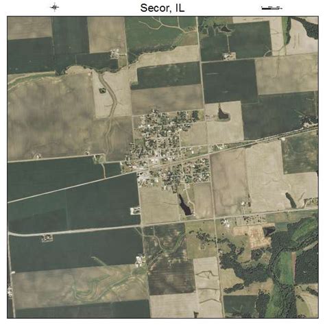 Aerial Photography Map Of Secor Il Illinois