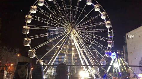 We manufacturing 5m/15m/20m/30/42m/50m/89m/108m and 120 meters ferris wheels with open & closed gondolas. Christmas Ferris wheel in Belfast city centre - YouTube