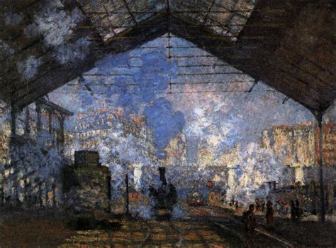 Claude Monet 1840 1926 La Gare Saint Lazare 1877 Oil On Canvas 75