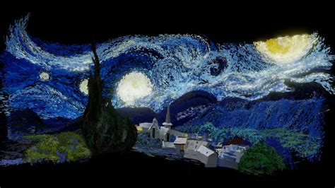 The Starry Night By Vincent Van Gogh 1889 3d Print Model