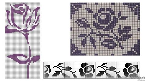 Rose Filet Crochet Pattern Mycrochetpattern