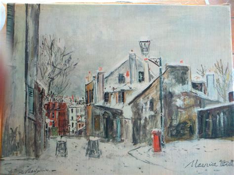 Maurice Utrillo La Maison De Mimi Pinson Sous La Neige Maurice
