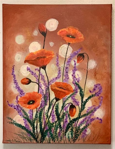 Lavender And Poppies Sold Painting Art Poppies