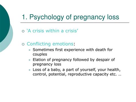 Ppt Multiple Miscarriage Psychosocial Implications Powerpoint