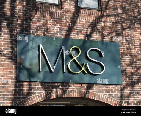 Marks And Spencers Sign Stock Photo Alamy