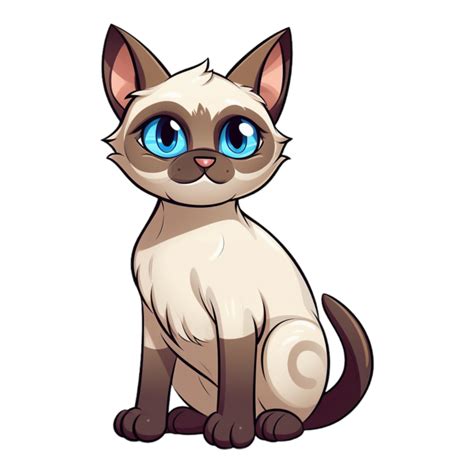 Siamese Cat Clipart 24077622 Png