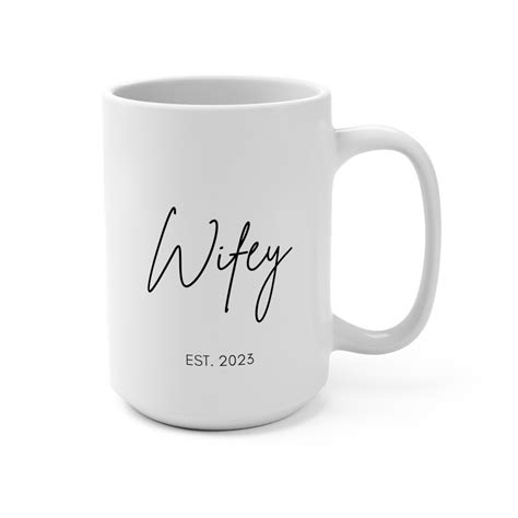 Wifey Newly Married Wife Anniversary Bride Wife Hitched Etsy