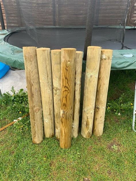 Round wooden posts x35 | in Needham Market, Suffolk | Gumtree