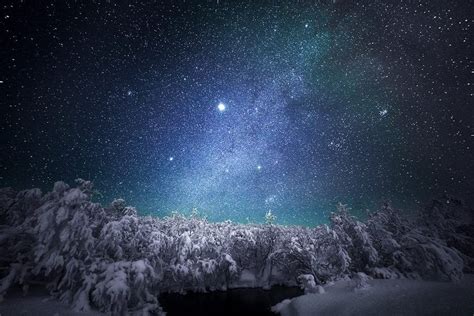 Winter Sky Lapland Magical Places