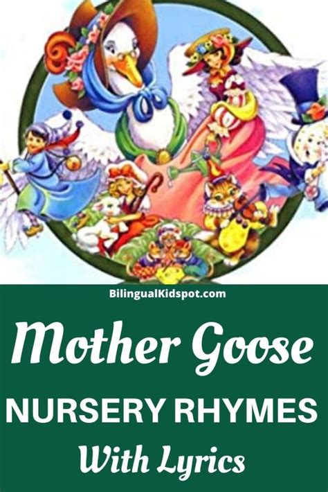 40 Best Mother Goose Nursery Rhymes List With Lyrics