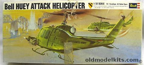 Revell 132 Bell Uh 1 Huey Attack Helicopter H259