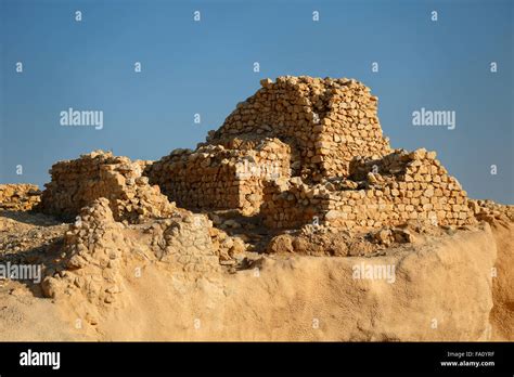 Ruins Of The Old City Of Ubar In The Rub Al Khali Desert At Shisr