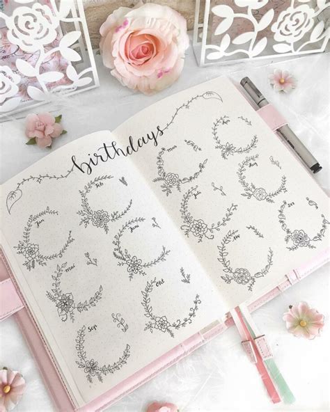 Flower Bullet Journal 15 Beautiful Floral Bujo Ideas For Your Spreads