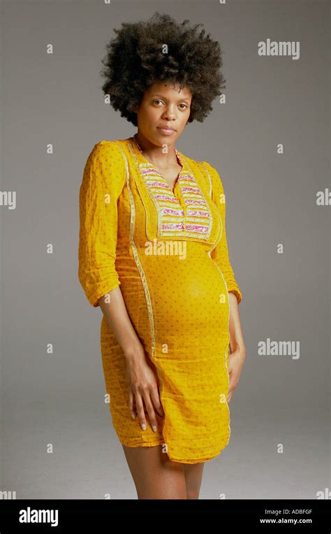 Image Of Pregnant African American Woman Stock Photo Alamy