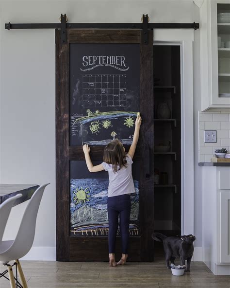 68 Chalkboard Sliding Door