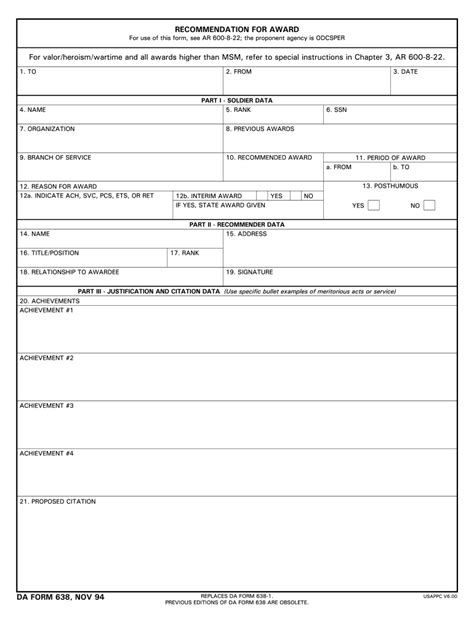 Da 638 2017 2024 Form Fill Out And Sign Printable Pdf Template