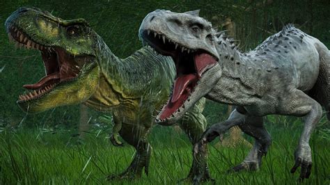 Jurassic World Evolution Indominus Rex Vs Tyrannosaurus Rex Breakout