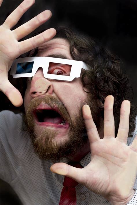 Bearded Man 3d Glasses Stock Photo Image Of Cinema Inside 67560532