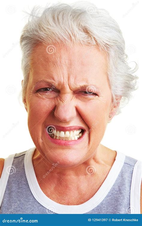 Angry Senior Woman Royalty Free Stock Photography Image 12941397