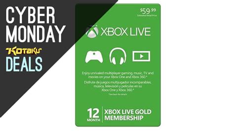 Xbox Live Gold 1 Year Subscription For 35