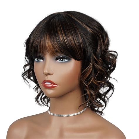 Custom Made Human Hair Wigs For Women Curly Medium Length Wigs Etsy