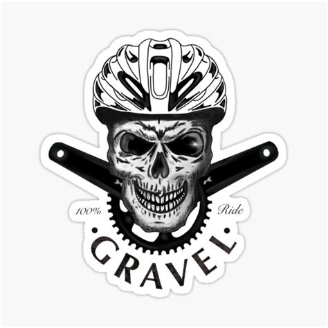Gravel Skull Sticker For Sale By Simplebp Redbubble