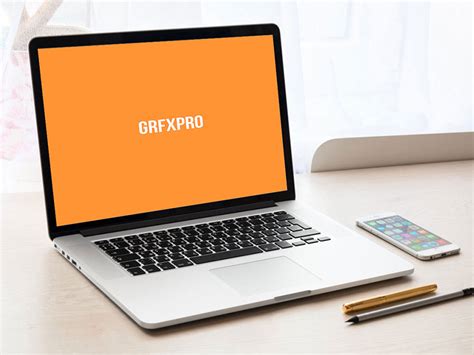 Download Laptop On Desk Mockup - Free Mockup | free psd | UI Download
