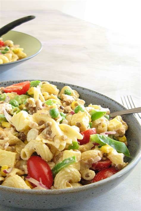 Drain and rinse with cold water until cool. Easy Cold Chicken Pasta Salad Recipe With Mayo