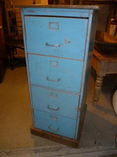 Use your imagination and creativity. Decorative Vintage Painted Filing Cabinet | 194251 ...