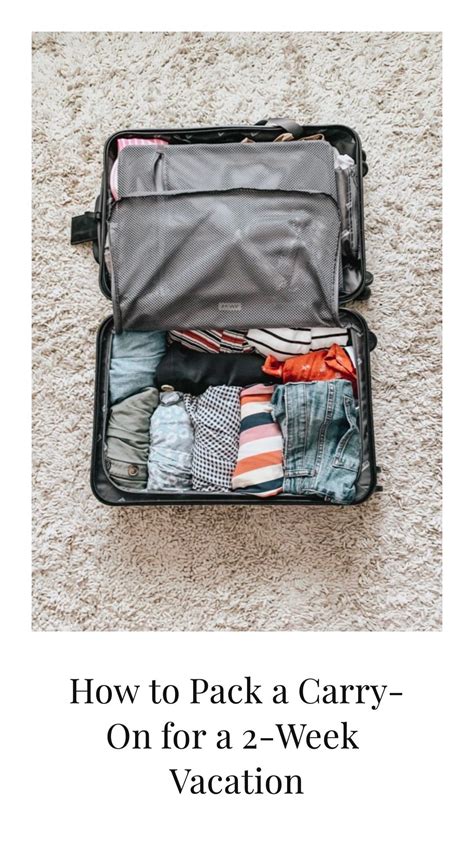 How To Pack A Carry On For A 2 Week Vacation Carry On Bookbags