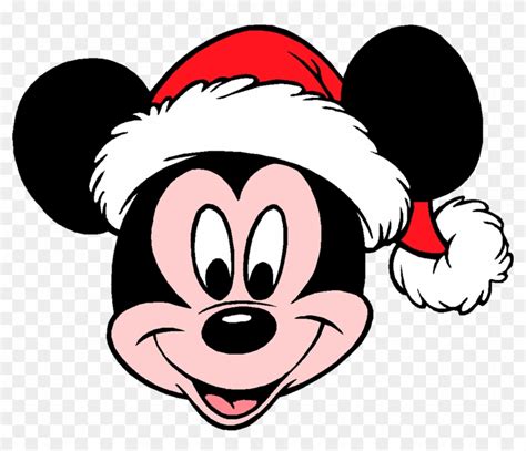Christmas Mickey Svg Mickey With Santa Hat Christmas Svg Mickey