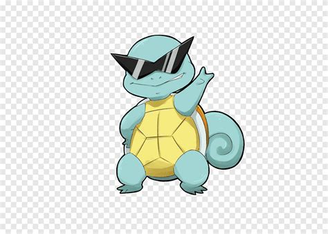 Pokemon Squirtle Wearing Sunglasses Illustration Squirtle Pokémon