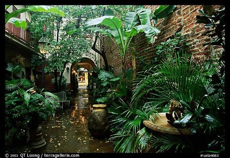 Picturephoto An Inside Courtyard In The French Quarter New Orleans