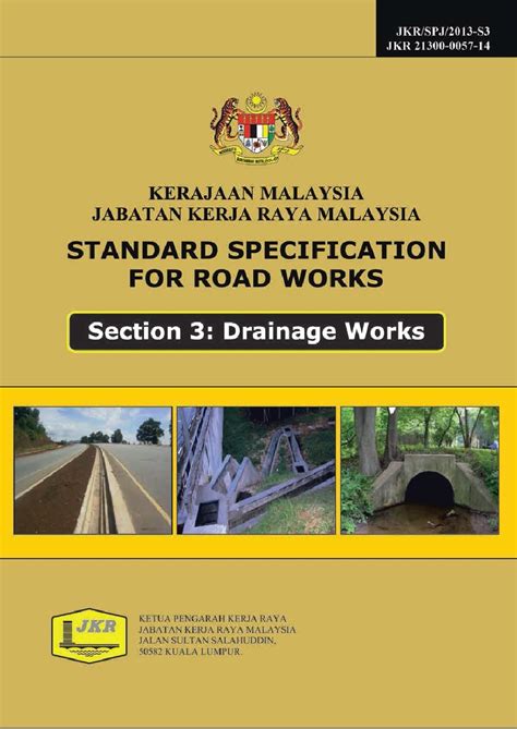 Jkr Standard Specification For Roadworks 2018