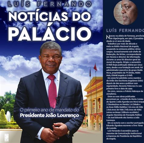Primeiro Ano De Presidência De João Lourenço Motiva Livro ~ Blog Do Escritor Angolano Gociante