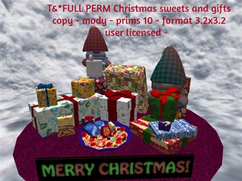 Second Life Marketplace Tandfull Perm Christmas Sweets And Ts