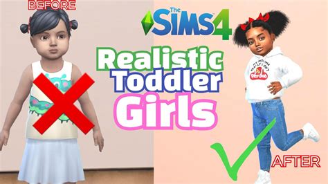 How To Make More Realistic Toddlers Links Sims 4 2021 Youtube