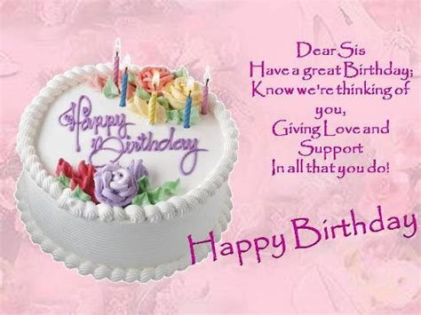 Don't know what to write? Birthday Wishes For Your Dear Sister. Free For Brother ...