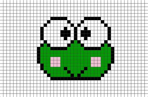Keroppi Pixel Art Pixel Art Pixel Art Pattern Pixel Art Grid