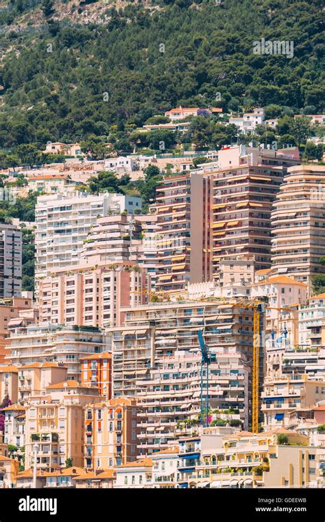 Monaco Monte Carlo Architecture Background Many Multi Story Houses