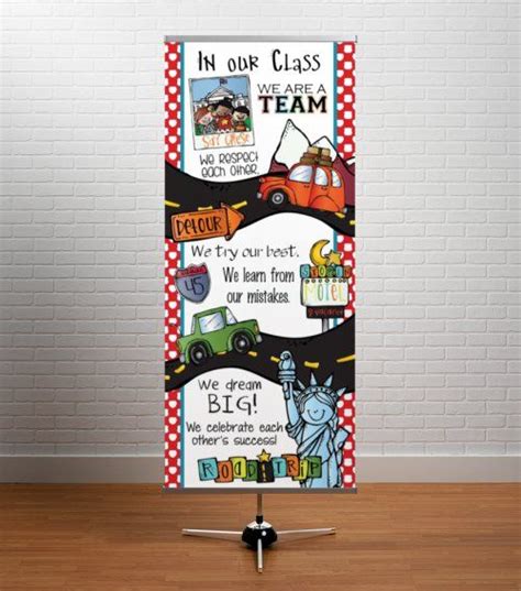Road Trip Classroom Decor Large Banner In Our Class Travel Theme