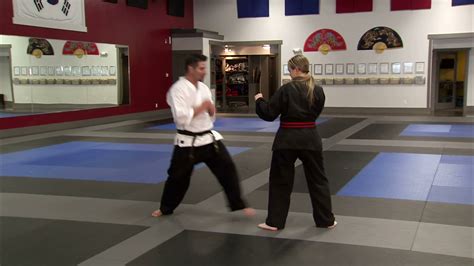 Martial Arts Instructor Flipped Over By Student Stock Video Footage